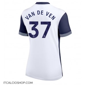 Tottenham Hotspur Micky van de Ven #37 Prima Maglia Femmina 2024-25 Manica Corta